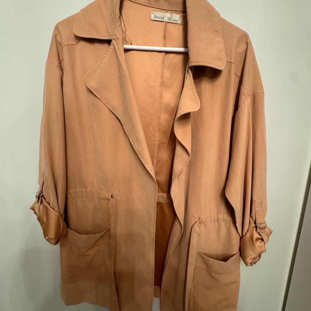 BE COOL Blush Trench Coat